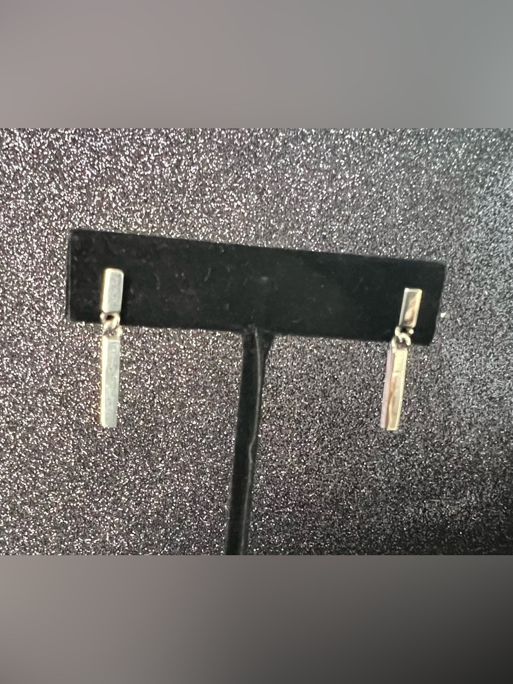 Retired Silpada Sterling Silver bar dangle earrings